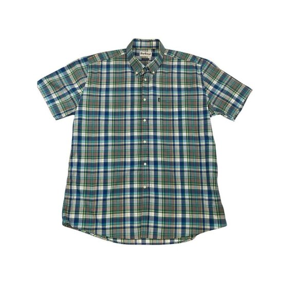 BARBOUR L94716 Men's Multicolor Gerald Tailored Fit Madras Sport Shirt Size XL - Picture 3 of 8